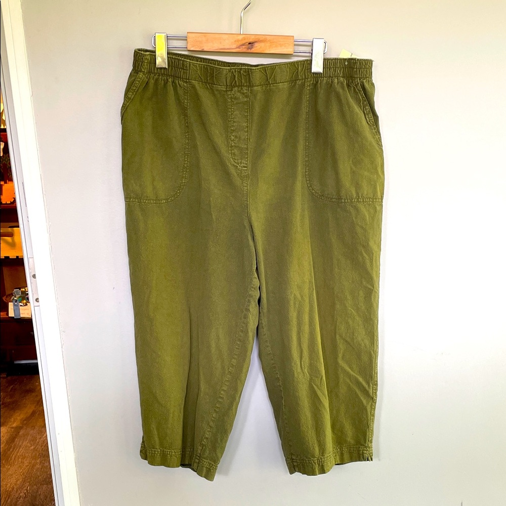 Olive Green Capri Pants